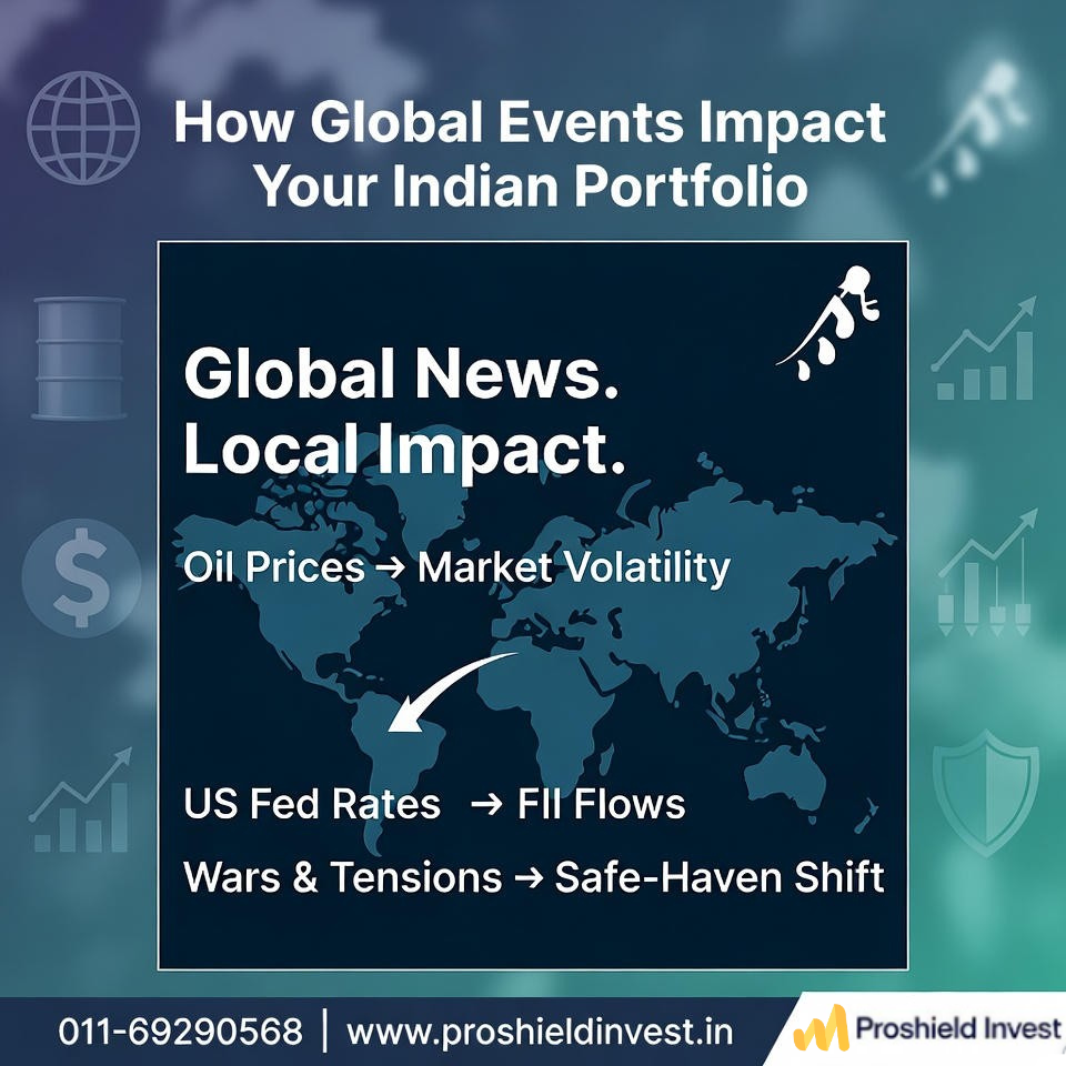 How Global Events (Oil Prices, US Fed, Wars) Affect Your Indian Portfolio?