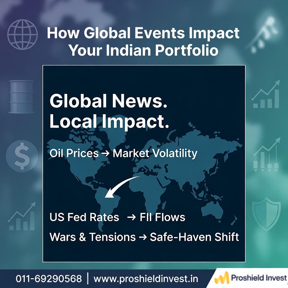 How Global Events (Oil Prices, US Fed, Wars) Affect Your Indian Portfolio?